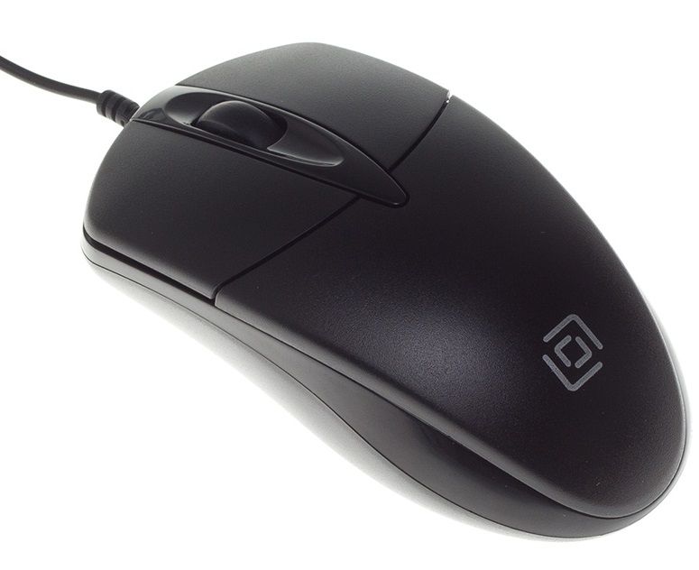 купить Мышь Oklick 275M черный оптическая (1000dpi) USB (2but) в Алматы
