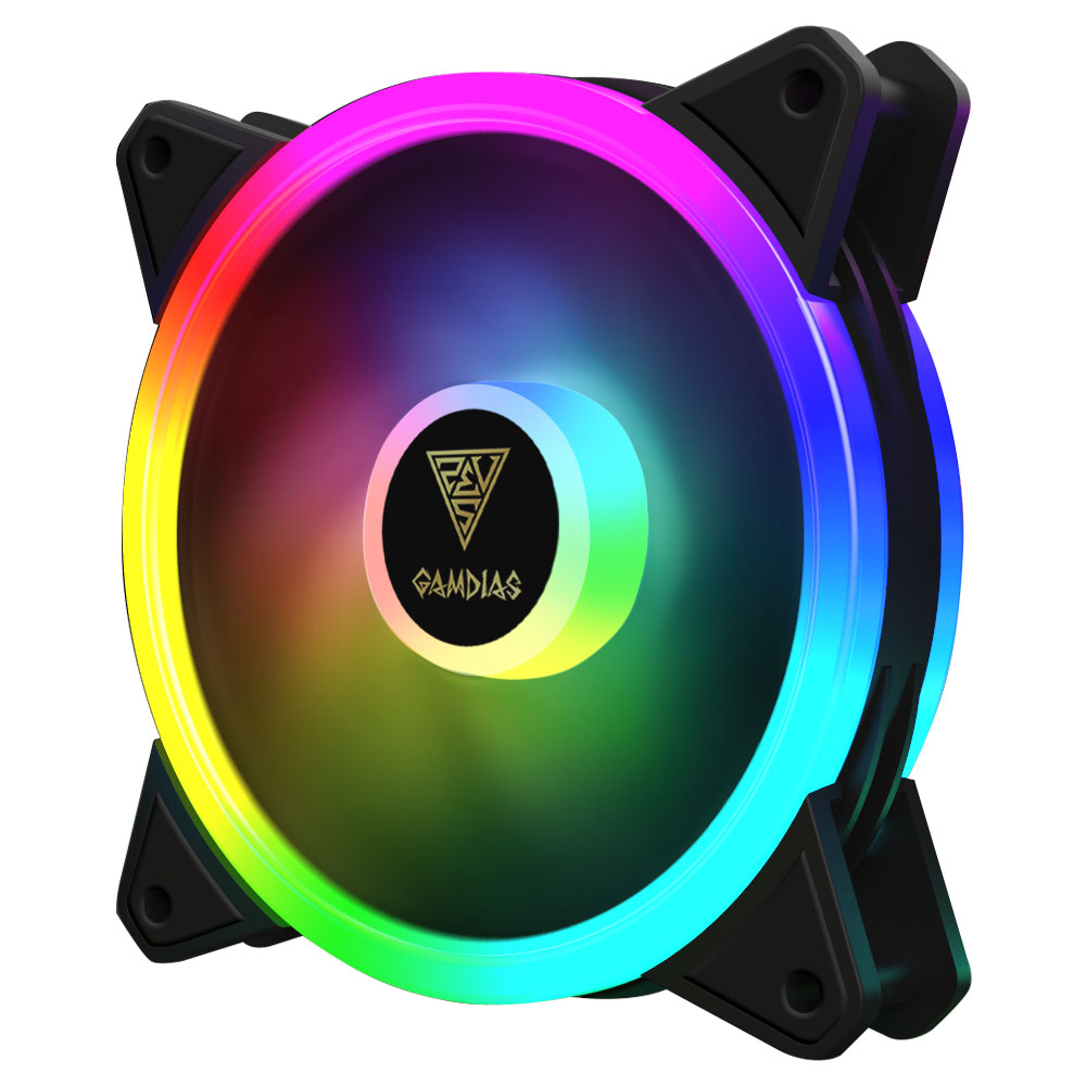 купить Вентилятор для корпуса GAMDIAS AEOLUS M2-1204R RGB в Алматы