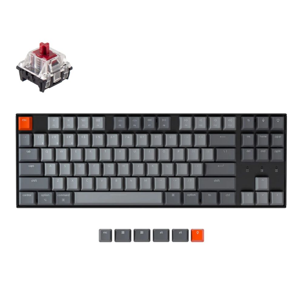купить Клавиатура Keychron K8-P1 TKL Red Switch RGB Optical Wireless&nbsp;K8P1_Keychron в Алматы