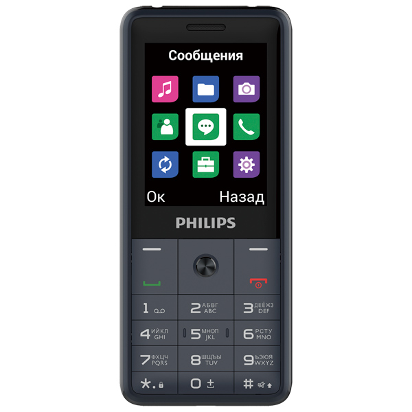 купить Мобильный телефон Philips E169 темно-серый в Алматы
