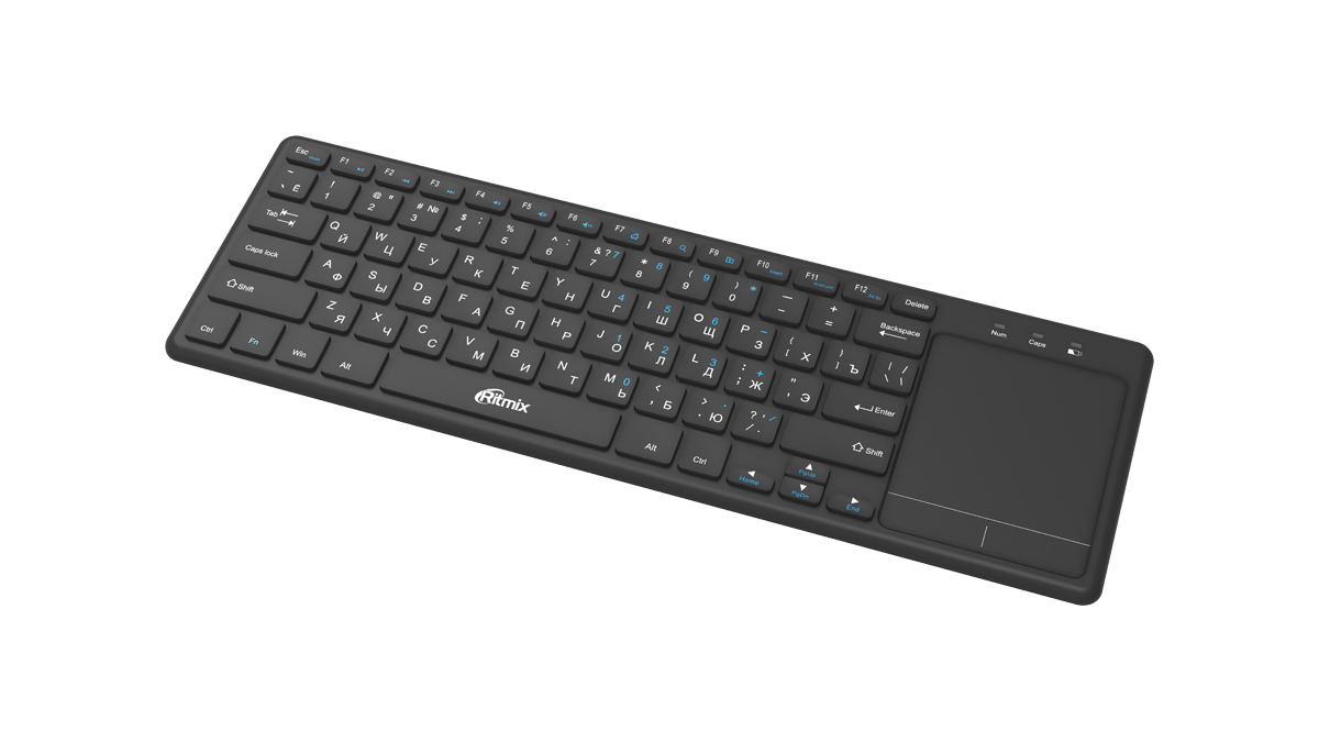 купить Клавиатура беспроводная Ritmix RKB-350BTH черный в Алматы