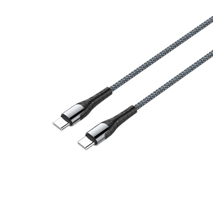 купить Интерфейсный кабель LDNIO Type-C to Type-C LC102 65W FDY 2м Серый в Алматы