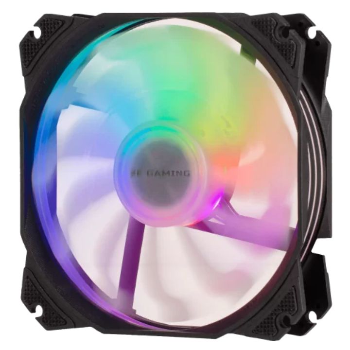 купить Корпусной вентилятор 2E GAMING AIR COOL (ACF120PA-ARGB ), 120мм,2510-4PIN + 5V 3PIN RGB, белые лопас в Алматы