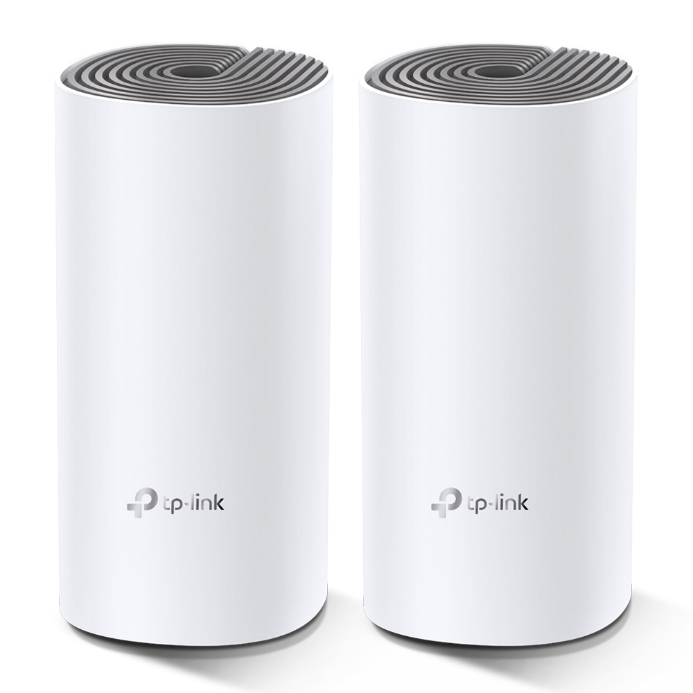 купить Домашняя Mesh Wi-Fi система AC1200 Tp-Link Deco E4 (2 устройства) <867Mbps 5Ghz   300Mbps 2.4Ghz, 802.11ac/a/b/g/n, 2 порта LAN/WAN 10/100M> в Алматы