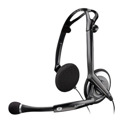 купить Наушники-гарнитура проводная Plantronics AUDIO 400 DSP, черный в Алматы