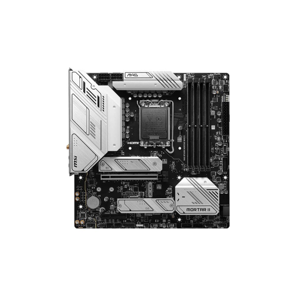 купить Материнcкая плата MSI MAG B760M MORTAR WIFI II s1700 B760 4xDDR5 HDMI DP WiFi BT mATX в Алматы