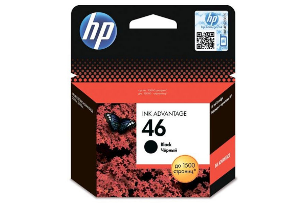 купить Картридж HP Europe/CZ637AE/Чернильный/№46/черный в Алматы