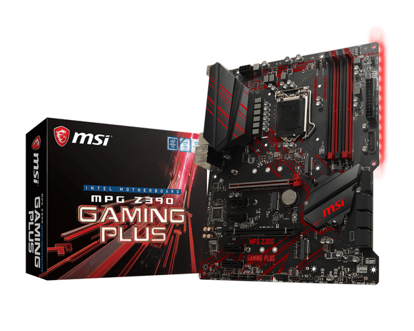 купить Материнская плата MSI MPG Z390 GAMING PLUS LGA1151 iZ390 4xDDR4 6xSATA3 RAID 2xM.2 DVI HDMI ATX в Алматы