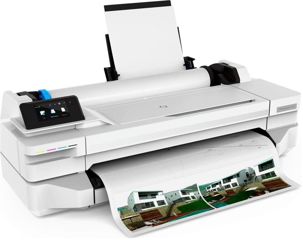 купить Плоттер HP 5ZY58A DesignJet T130 24-in Printer, A1, 1200x1200 dpi, 256 Мб, USB 2.0 + Ethernet+WiFi в Алматы