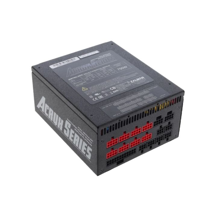 купить Блок питания Zalman Acrux 750-ARX (750W), 100-240VAC, 94%, 80+ PLATINUM, aPFC, 135mm в Алматы
