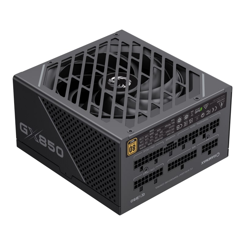 купить БП  850W Gamemax GX-850 PRO BK, 135MM FAN, модульный, cертификация 80PGold, ATX в Алматы