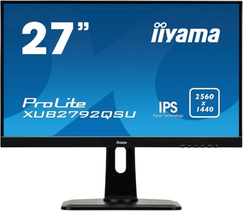 купить Монитор LCD 27** [16:9] 2560х1440 IPS, nonGLARE, 350cd/m2, H178&deg;/V178&deg;, 1000:1, 5М:1, 1,07B Color, 5ms, DVI, HDMI, DP, USB-Hub, Height adj., Pivot, Tilt, HAS, Speakers, Swivel, 3Y, Black в Алматы