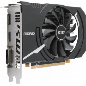 купить Видеокарта MSI Radeon RX 550, 2GB GDDR5 64-bit DVI HDMI DP RX 550 AERO ITX 2G 64b OC в Алматы