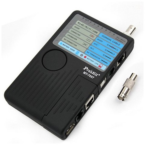 купить MT-7057 Прибор для проверки кабелей RJ11/RJ45/BNC в Алматы