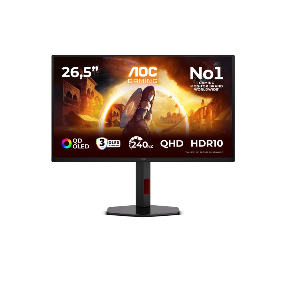 Купить Монитор Игровой 27" AOC Q27G4SDR QD-OLED 2560x1440 360Hz 0.03ms 1000cd/m2 1,5M:1 2xHDMI 1xDP Черный в Алматы