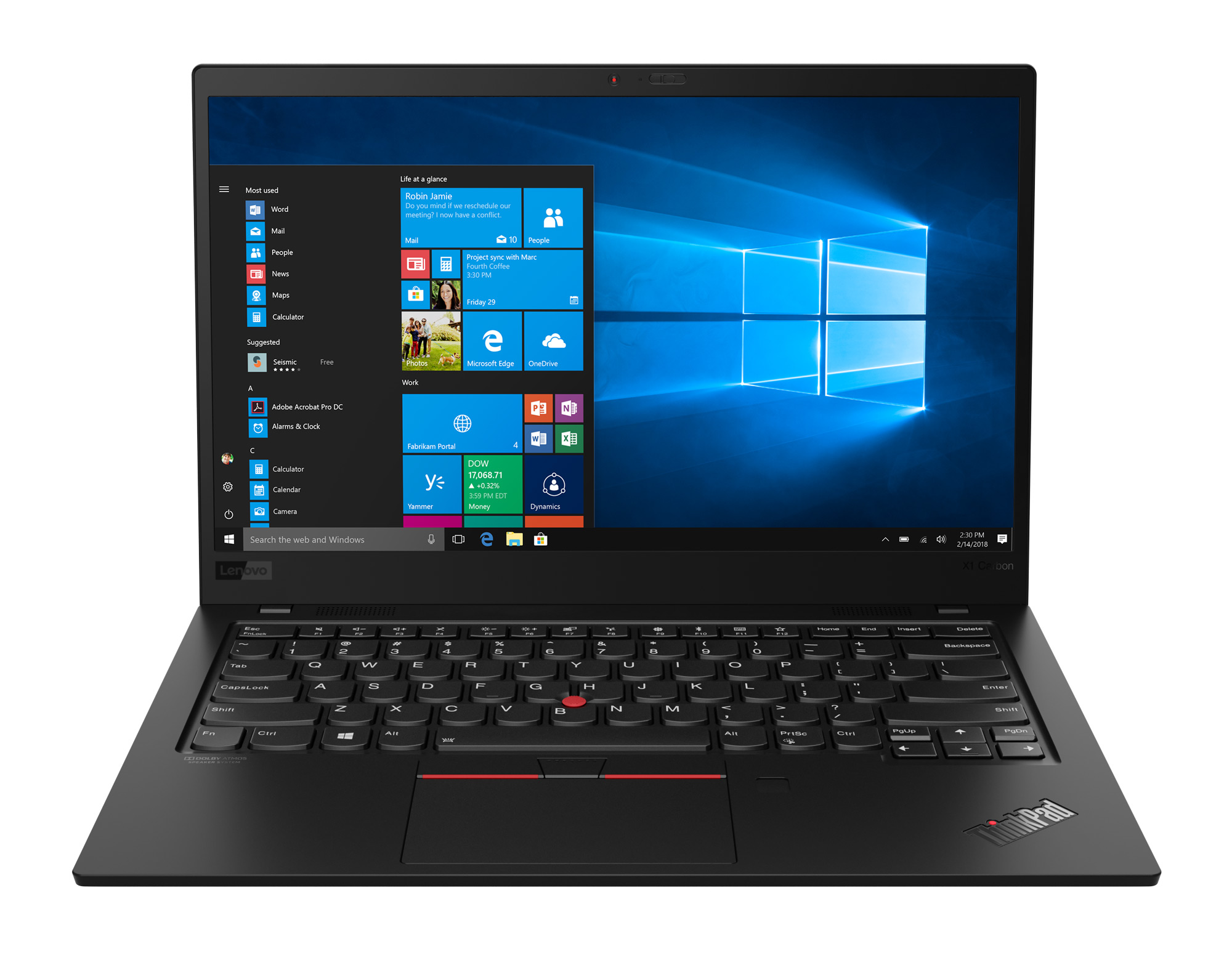 купить Ноутбук X1 Carbon 7th Gen 14.0WQHD_IPS_AG/CORE_I7-8565U/16GB(4X32GBX32)_LPDDR3_2133/256GB_SSD/W10_PRO/FINGERPRINT_READER/720P_HD_CAMERA_W/MIC в Алматы