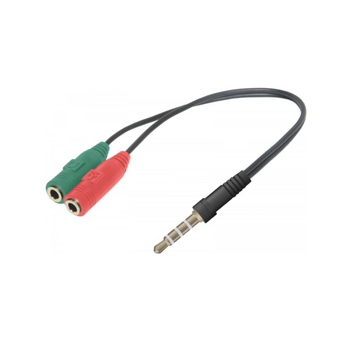 купить Переходник Headset Jack 2*3.5jack—3.5 4pin jack 0,15м в Алматы