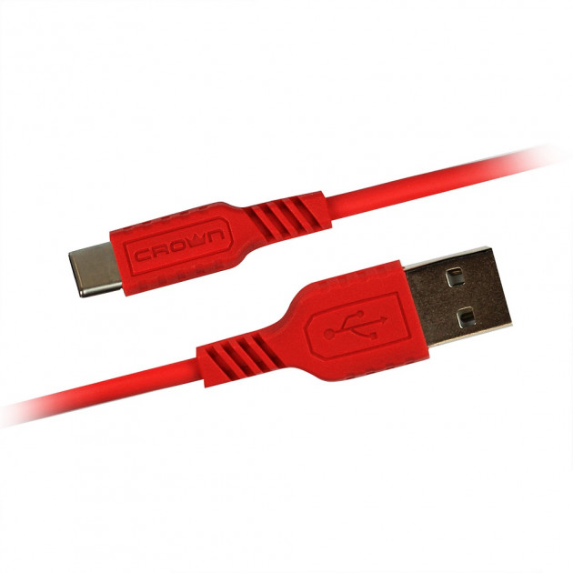 купить Кабель Crown USB - USB Type-C CMCU-002C red в Алматы