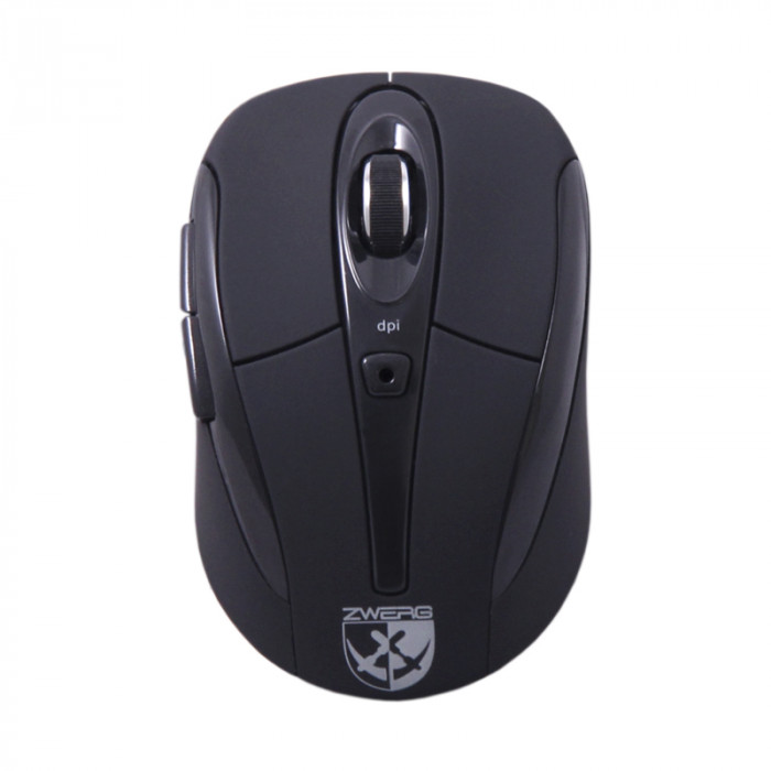 купить Zwerg мышь *Immer* беспроводная оптическая USB/2.4Ghz/800*1600dpi/5кнопок/XP/Vista/7/8/Mac/2xAAA BLACK в Алматы