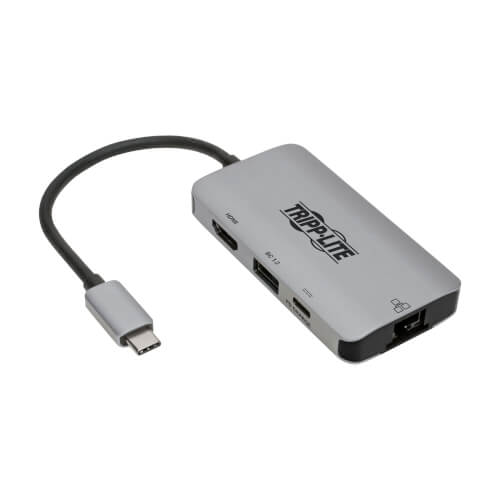 купить Адаптер TrippLite/USB-C Multiport Adapter, 4K 60Hz HDMI, USB-A Port, Gbe and 100W PD 3.0, HDCP, Gray в Алматы