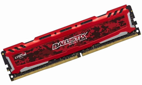 купить Оперативная память  4GB DDR4 2400MHz Crucial Ballistix Sport LT Red PC4-19200 unbuffered NON-ECC 1.2V BLS4G4D240FSE                                                                                                                                        в Алматы