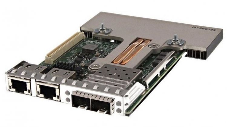 купить Сетевой адаптер Dell/Dell Quad Port Broadcom 57412 2 x 10Gb SFP+ + 5720, 2 x 1Gb Base-T, rNDC в Алматы