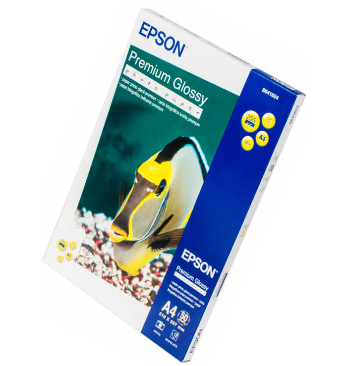 купить Фотобумага A4 Epson C13S041624 50 Л. 255 Г/М2 Premium Glossy в Алматы