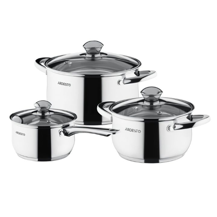 купить Набор посуды Ardesto Gemini Gourmet Varese, 6 пред.,  нержавеющая сталь AR1906PS в Алматы
