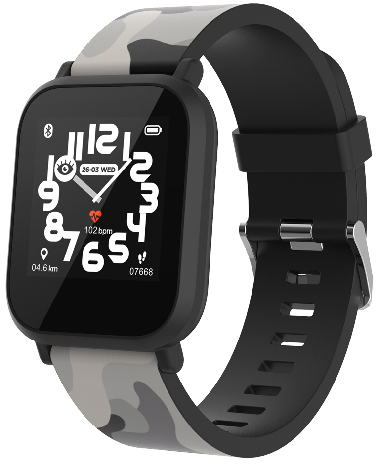 купить Canyon Teenager smart watch, 1.3 inches IPS full touch screen, blue plastic body, IP68 waterproof, BT5.0, multi-sport mode, built-in kids game, compatibility with iOS and android, 155mAh battery, Host: D42x W36x T9.9mm, Strap: 240x22mm, 33g в Алматы