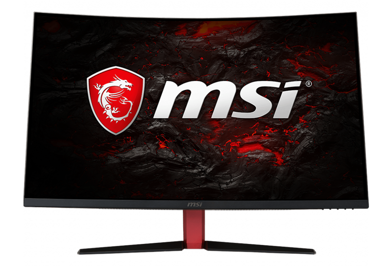 купить Изогнутый Геймерский Монитор 31* MSI Optix AG32CV VA 1920x1080 16:9 165HGz 1800R 1ms 250cd/m 3000:1 100млн:1 HDMI DVI DP Угол Обзора 178/178 SRGB-110% Цвет: Черный. Изогнутый игровой монитор в геймерском дизайне с радиусом кривизны экрана 1800R. в Алматы