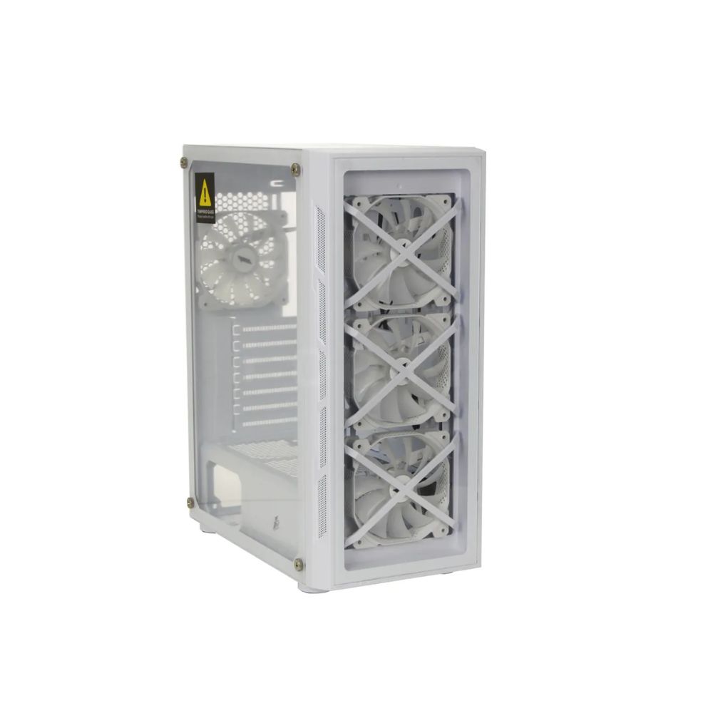 Купить Корпус 1Stplayer FireBase XP-G-WH-4F7-W, Midi Tower, ATX, White, 2x3.5*/3x2.5*, 3хUSB, RGB в Алматы
