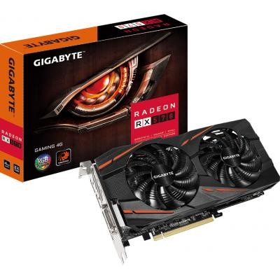 купить Видеокарта, Gigabyte, RX570 GAMING 4G (GV-RX570GAMING-4GD) 4719331301347, GDDR5, 256bit, DVI, HDMI, 3-DP, Windforce 2X Fan, Цветная коробка в Алматы