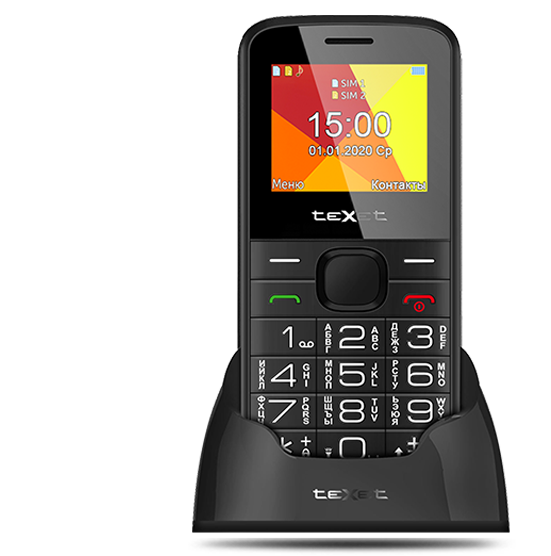 купить Мобильный телефон Texet TM-B201 чёрный в Алматы