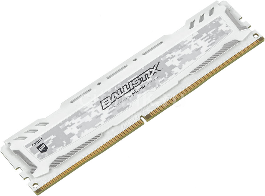 купить Оперативная память  4GB DDR4 2400MHz Crucial Ballistix Sport LT White PC4-19200 unbuffered NON-ECC 1.2V BLS4G4D240FSC в Алматы