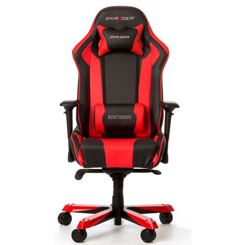 купить Игровое компьютерное кресло, DX Racer,  OH/KS06/NR, ПУ экокожа, Вид наполнителя: губчатая пена высокой плотности (54 кг/м?), Металлическая основа кресла, Механизм качания: топ-ган, Прорезиненные колеса в комплектации, Черный-красный в Алматы