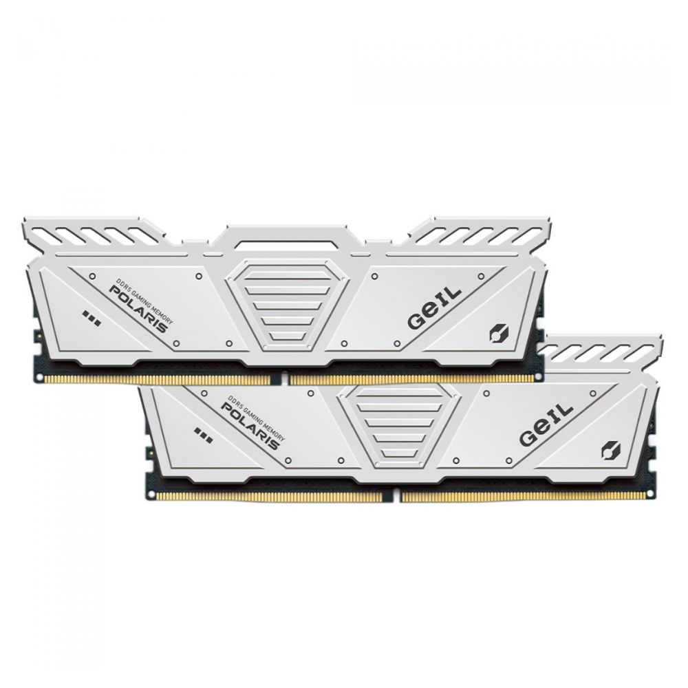 купить Оперативная память 32 GB Kit (2 x 16GB) GEIL Polaris 4800 Mhz DDR5 PC5-38400 GOW532GB4800C40DC White в Алматы