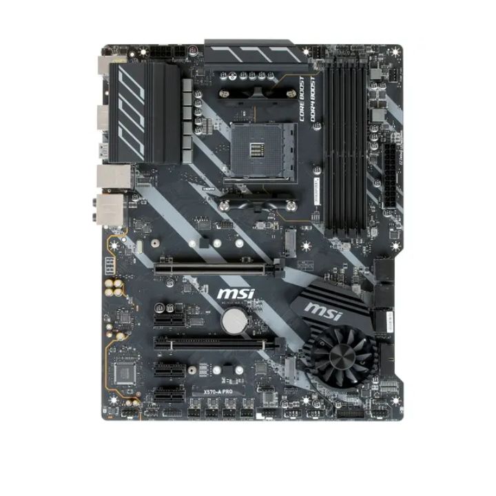 купить Материнская плата MSI X570-A PRO AM4 X570 4xDDR4 6xSATA3 RAID 2xM.2 HDMI ATX в Алматы