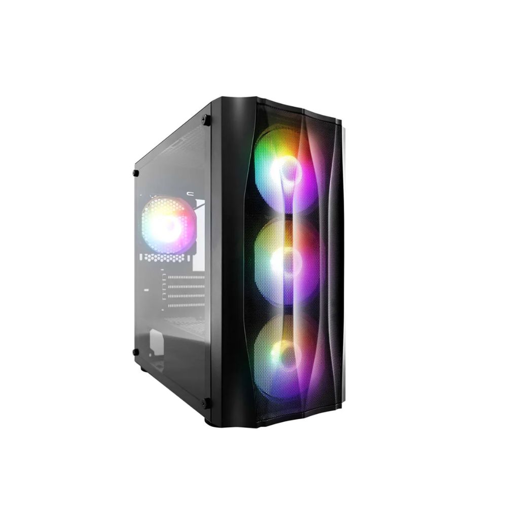 Купить Корпус 1Stplayer FireBase X3-M, Mini Tower, m-ATX, Black, 2x3.5*/1x2.5*, 2xUSB2.0, USB3.0, RGB в Алматы