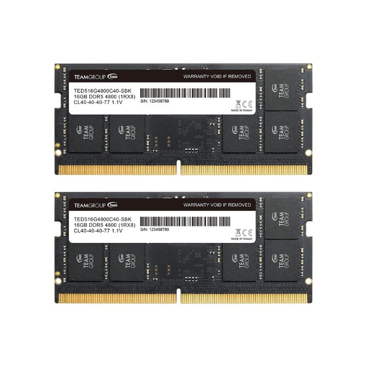 купить Оперативная память для ноутбука 32GB Kit (2x16GB) 4800MHz DDR5 TG ELITE SO-DIMM TED532G4800C40DC-S01 в Алматы