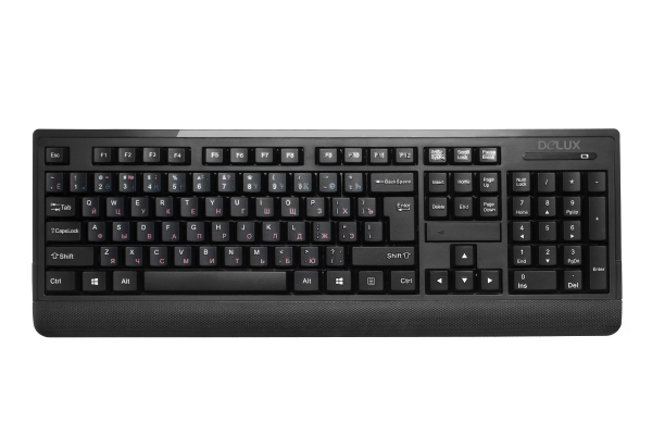 купить Клавиатура, Delux, DLK-6010GB, Ультратонкая, Беспроводная в Алматы