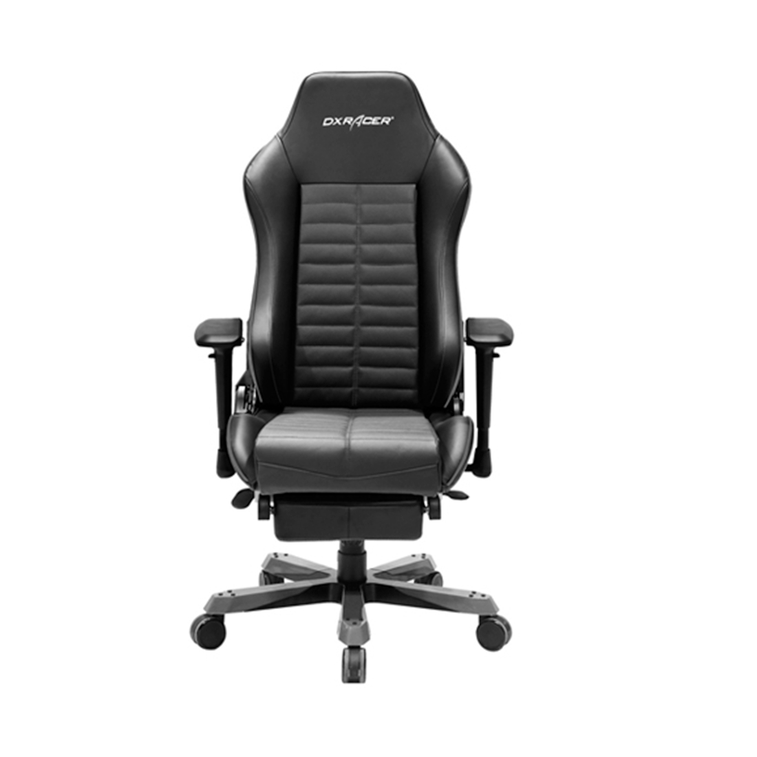 купить Игровое компьютерное кресло, DX Racer,  OH/IA133/NG, ПУ экокожа, Вид наполнителя: губчатая пена высокой плотности (54 кг/м?), Металлическая основа кресла, Механизм качания: топ-ган, Прорезиненные колеса в комплектации, Чёрно-серый в Алматы