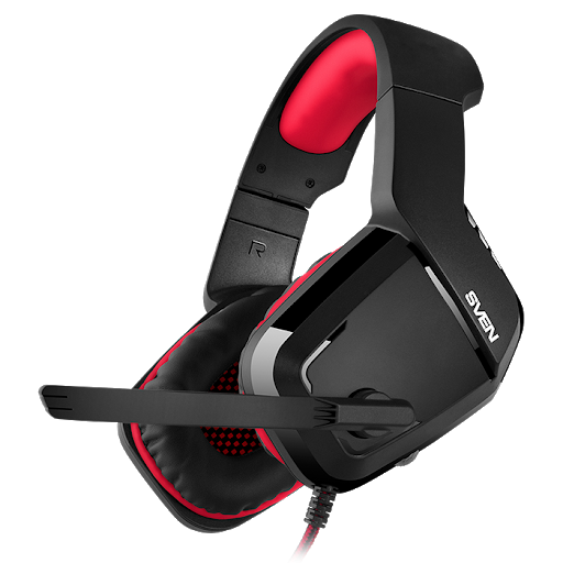 купить SVEN AP-G858MV Игровые стереонаушники с микрофоном черный-красный /  в Алматы