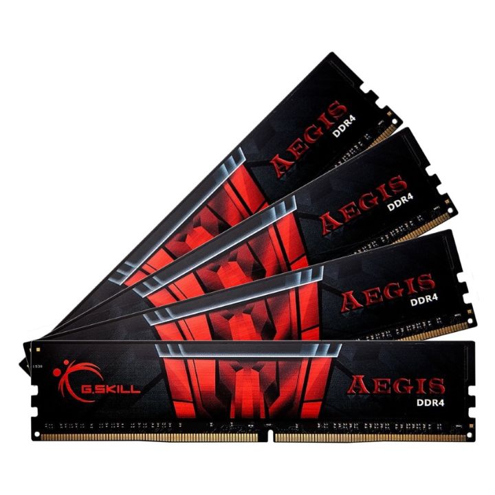 купить Комплект модулей памяти G.SKILL AEGIS F4-2400C15Q-32GIS DDR4 32GB (Kit 4x8GB) 2400MHz в Алматы