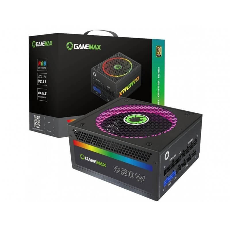 купить Блок питания Gamemax RGB-850 модульный  в Алматы