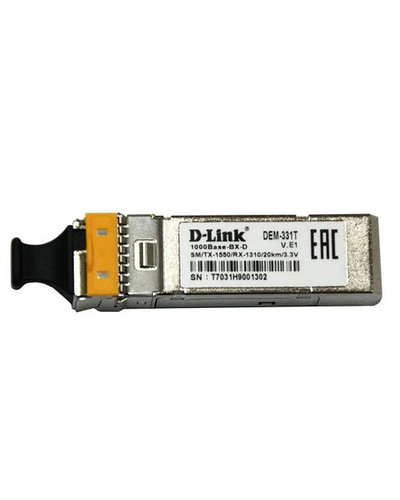 купить D-Link DEM-331T/20KM/10/B2A Трансивер SFP одномод 20 км WDM /  в Алматы