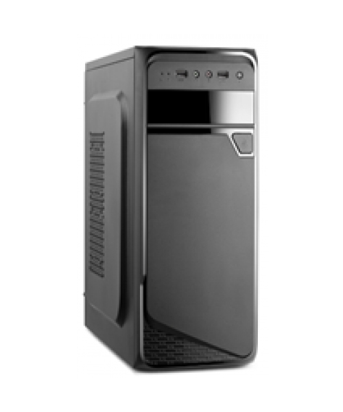 купить CASE Qmax КB101В ATX MidiTower, 2,5* x 2, 3,5*x 4,  5,25* x 1 , Expansion Slots x 7, USB x 2, 40 х 17,3 х 41 см, Steel 0,4mm, ATX/Micro-ATX/Mini-ITX, black в Алматы