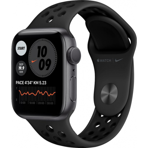 купить Apple Watch Nike Series 6 GPS, 40mm Space Gray Aluminium Case with Anthracite/Black Nike Sport Band - Regular, Model A2291 в Алматы
