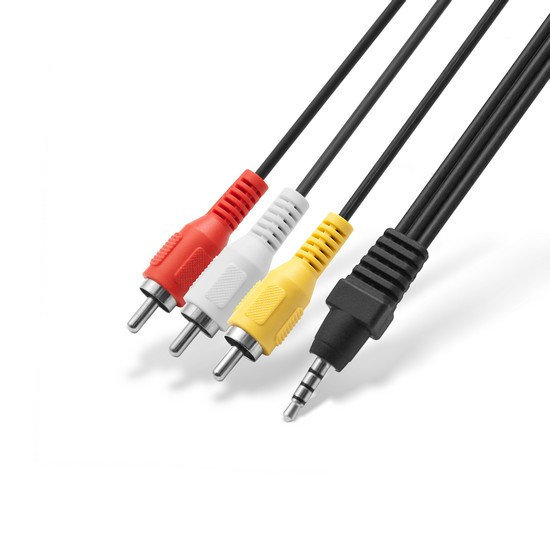 купить Переходник, SHIP, SH8092-1.5P, 3RCA на MINI JACK, 3.5 мм, Пол. пакет, 1.5 м, Чёрный в Алматы