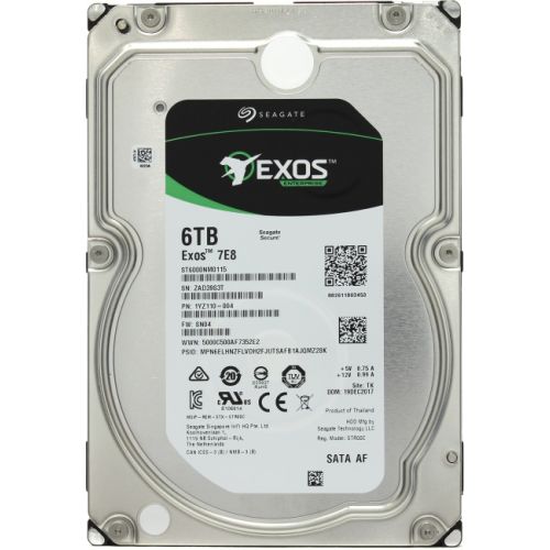 купить Корпоративный жесткий диск  6Tb Seagate Enterprise Capacity  ST6000NM0115 SATA3 3.5* 256Mb  7200rpm. Лучшая в своем классе скорость при самой низкой пиковой мощности.  Рекомендуется для Крупномасштабных систем, RAID-массивов большой емкости, Стандарт в Алматы