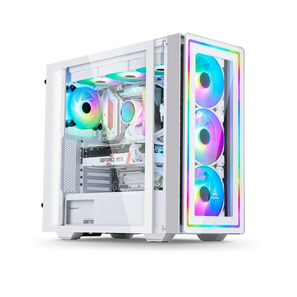 купить Корпус ПК без БП SEGOTEP Gank360 RGB <без вентиляторов, 478*221*488> в Алматы